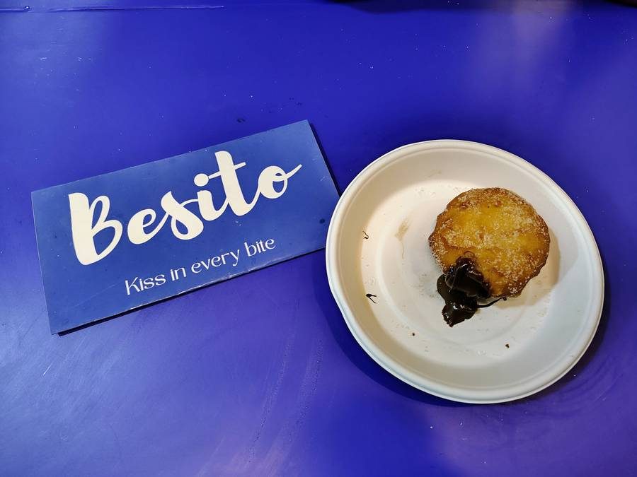 Nutella bomboloni from Besito on a plate